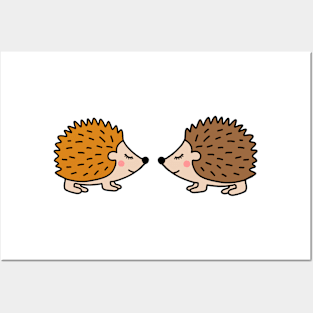 Cute little hedgehogs Posters and Art